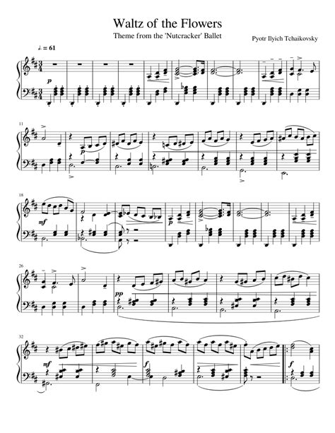 The Nutcracker Suite (Selections) - Lead Sheet (melody & Chords) In Original Keys